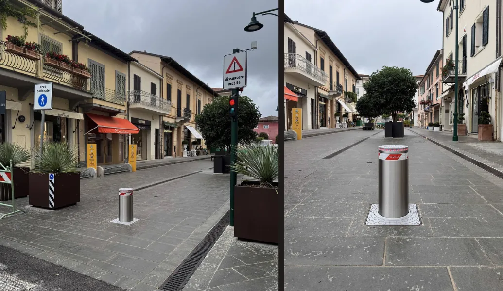 Accessi più sicuri e controllati con i dissuasori Pilomat 275/P 600A a Forte dei Marmi