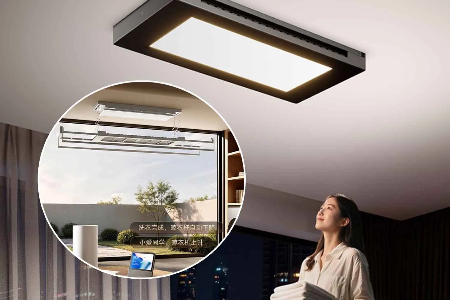 Xiaomi porta lo stendibiancheria sul soffitto: asciuga fino a 80 capi e libera spazio in casa
